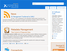Tablet Screenshot of extensiblecatalog.org